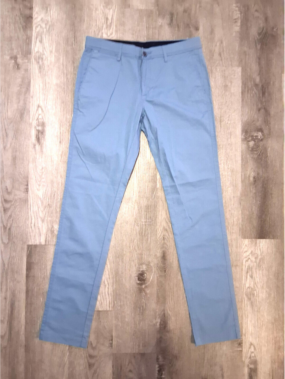US Polo Assn Austin Men's 32x32.5 Slate Blue Slim Fit Cotton Stretch Chino Pants